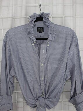 Custom Joseph A. Banks Ruffle Collar Shirt – One-of-a-Kind